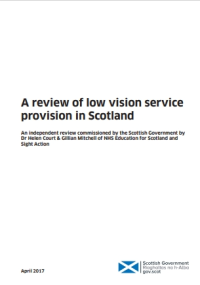 Image of A review of low vision service provision in Scotland
