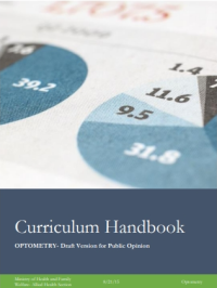 Image of Curriculum handbook optometry : draft version for public opinion