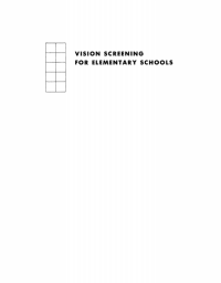 Image of Vision screening for elemntary schools